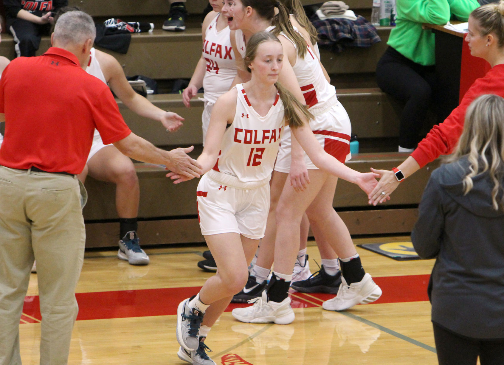 Bloomer girls basketball at Colfax 11-22-21